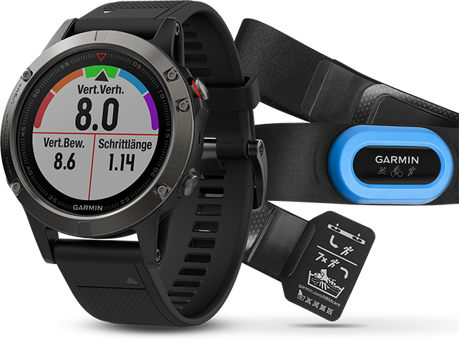 FENIX 5 SAPPHIRE черные с черным ремешком и HRM-Tri FENIX 5 SAPPHIRE черные с черным ремешком и HRM-Tri