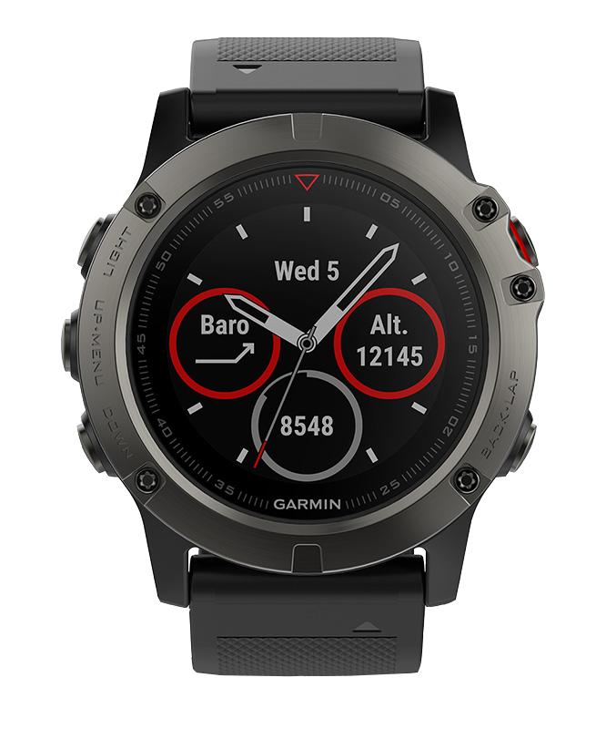 FENIX 5X SAPPHIRE серые с черным ремешком FENIX 5X SAPPHIRE серые с черным ремешком